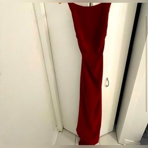 Fame and Partners Burgundy Gown